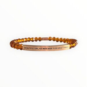 Inspiration Co Bracelet "Beautiful Girl, You Were Made To Do Great Things" / NIB